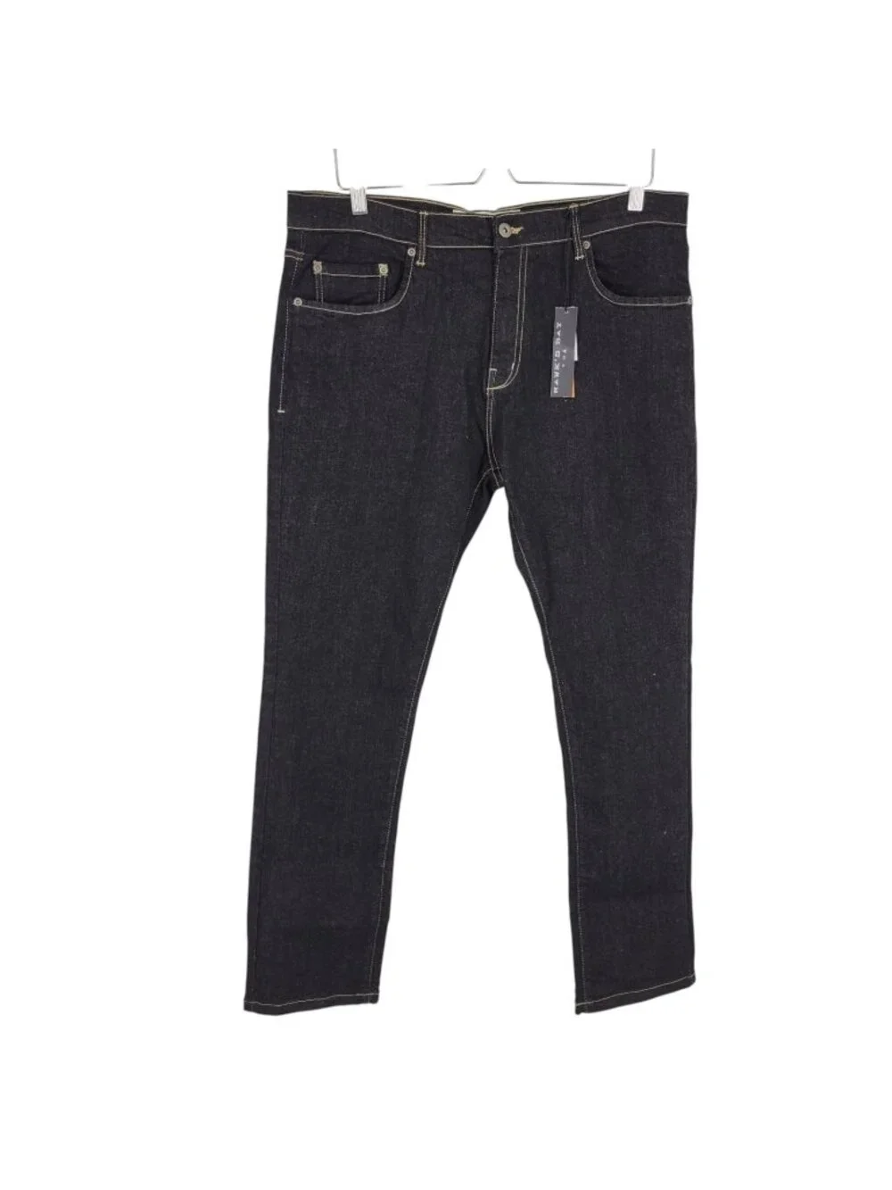 Hawk's bay men's black skinny stretch jeans 36x30 JR-1028